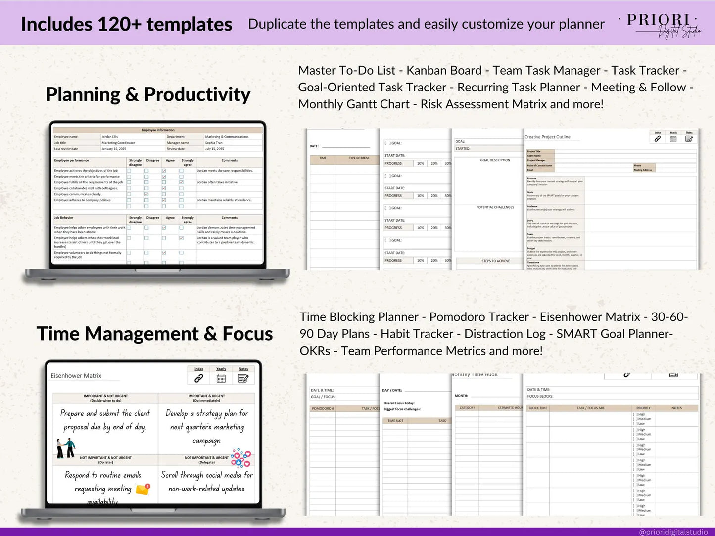 OneNote Planner 2026 2027 Professional One Note Template for Work Project Management Hyperlinked Planner Weekly Planner Organization Planner