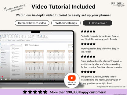 OneNote Planner 2026 2027 Professional One Note Template for Work Project Management Hyperlinked Planner Weekly Planner Organization Planner