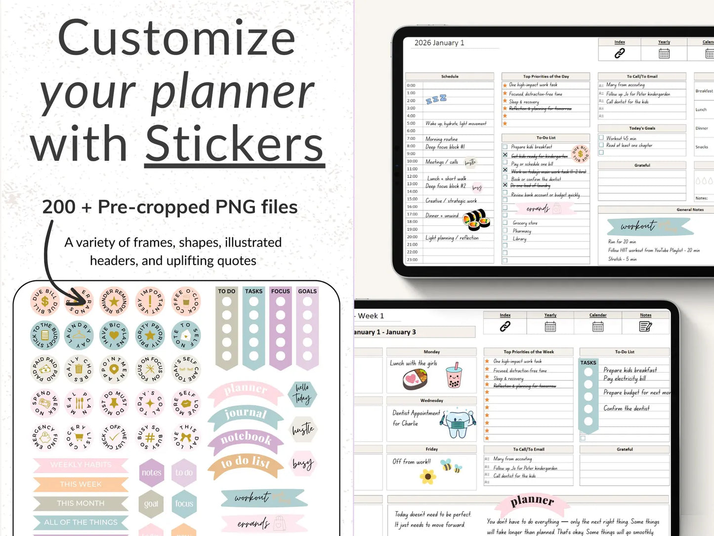 OneNote Planner 2026 2027 Professional One Note Template for Work Project Management Hyperlinked Planner Weekly Planner Organization Planner